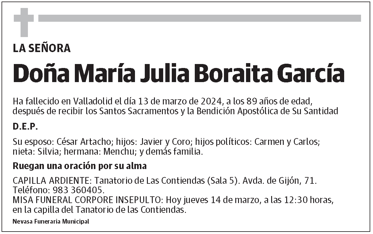 María Julia Boraita García