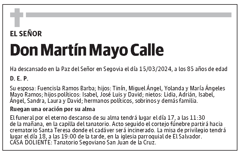 Martín Mayo Calle