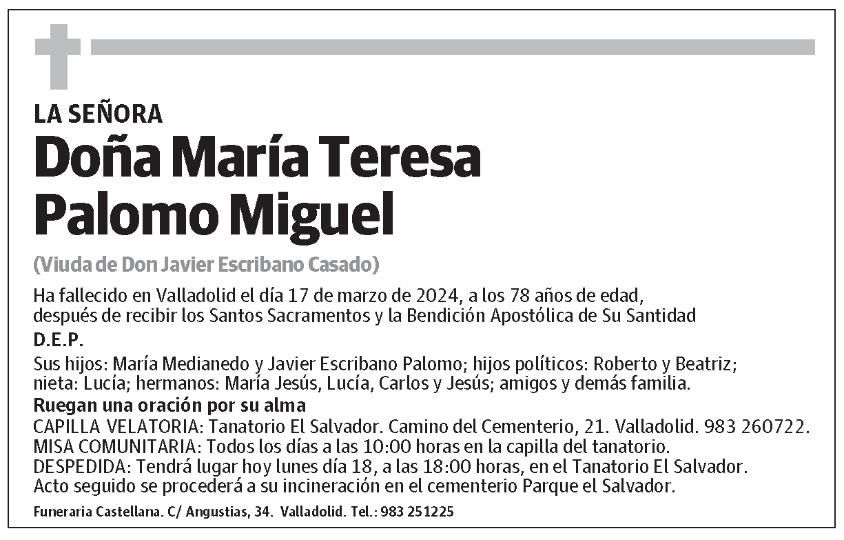 María Teresa Palomo Miguel