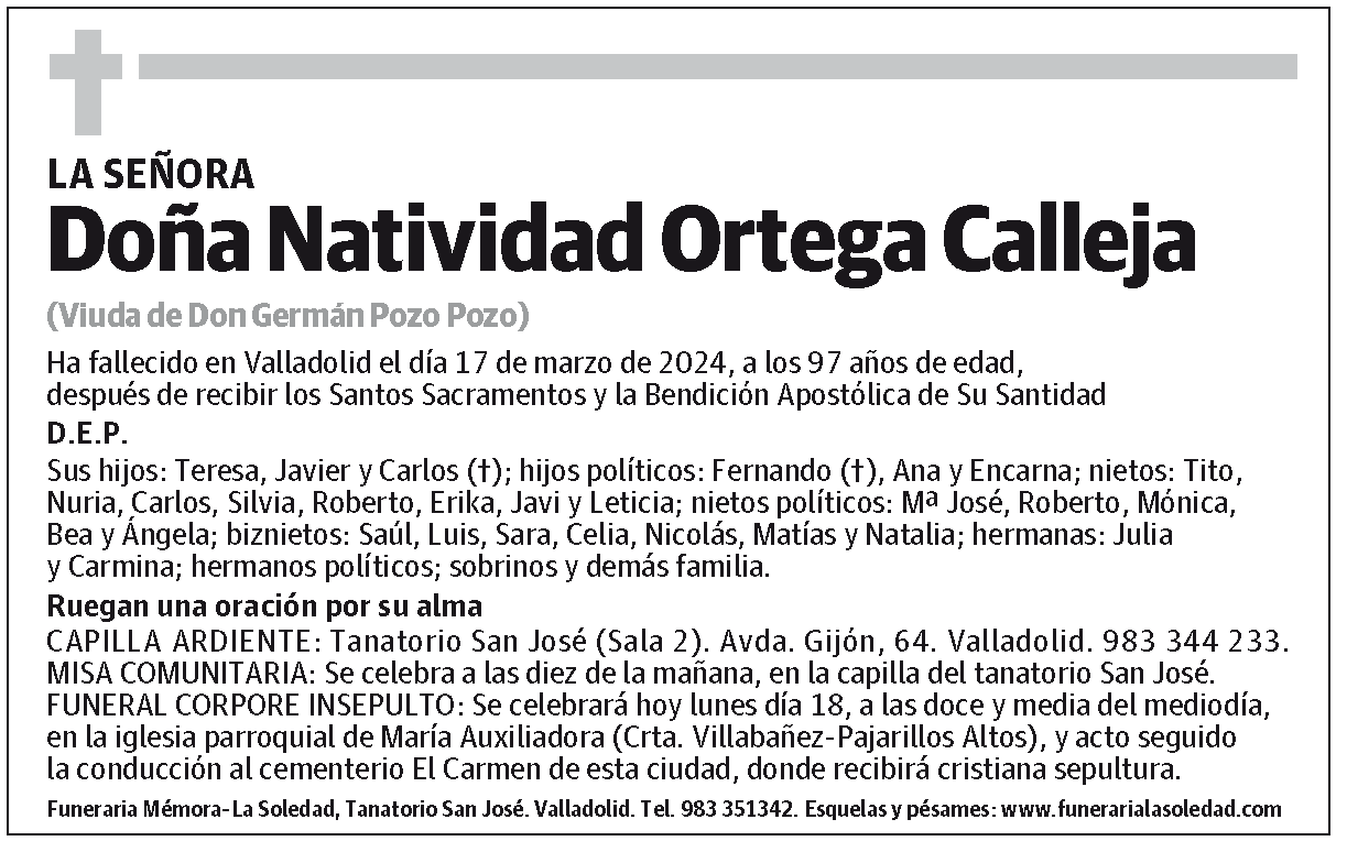 Natividad Ortega Calleja