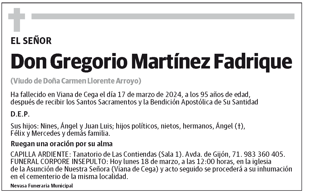 Gregorio Martínez Fadrique