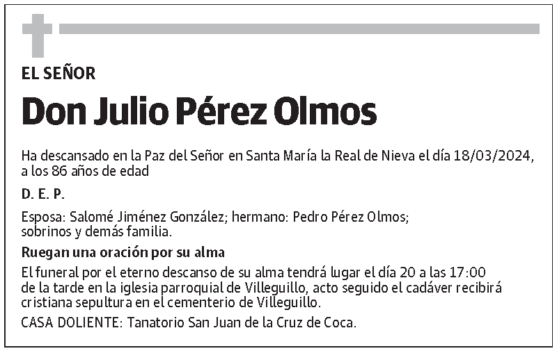 Julio Pérez Olmos