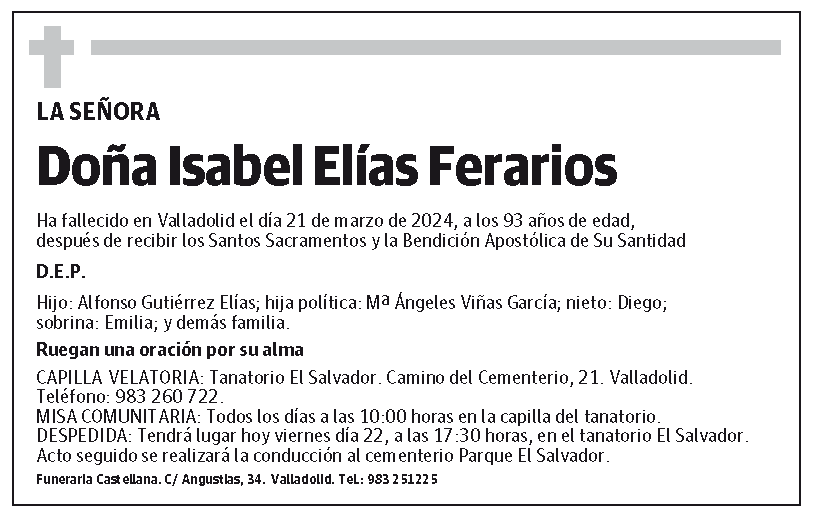 Isabel Elías Ferarios