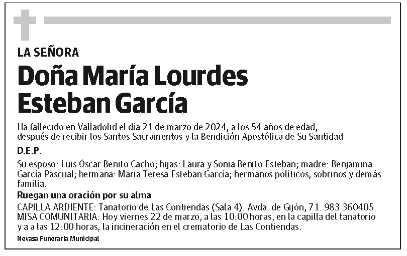 María Lourdes Esteban García