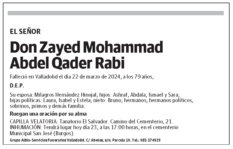 Zayed Mohammad Abdel Qader Rabi