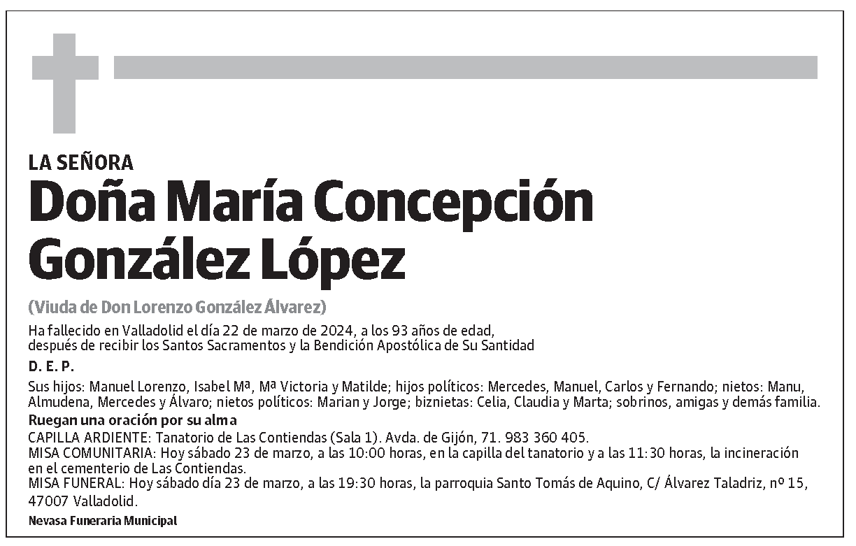 María Concepción González López