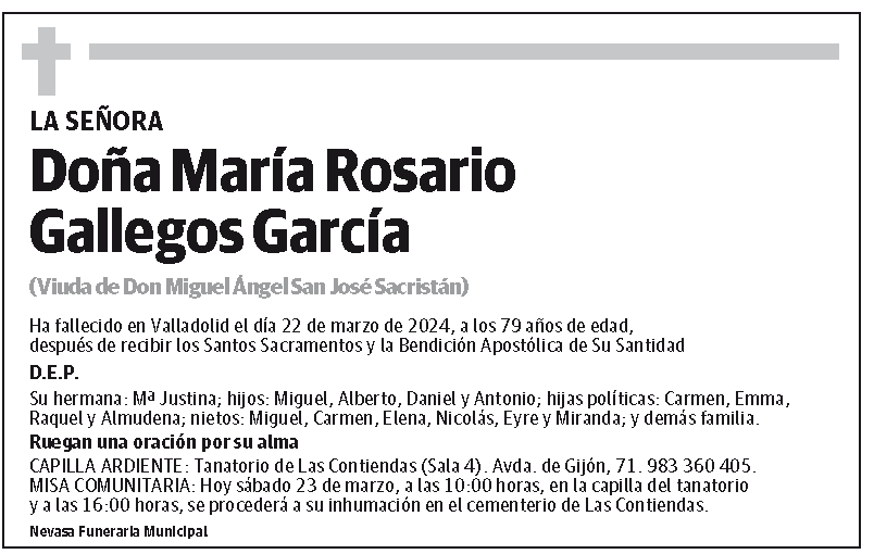 María Rosario Gallegos García