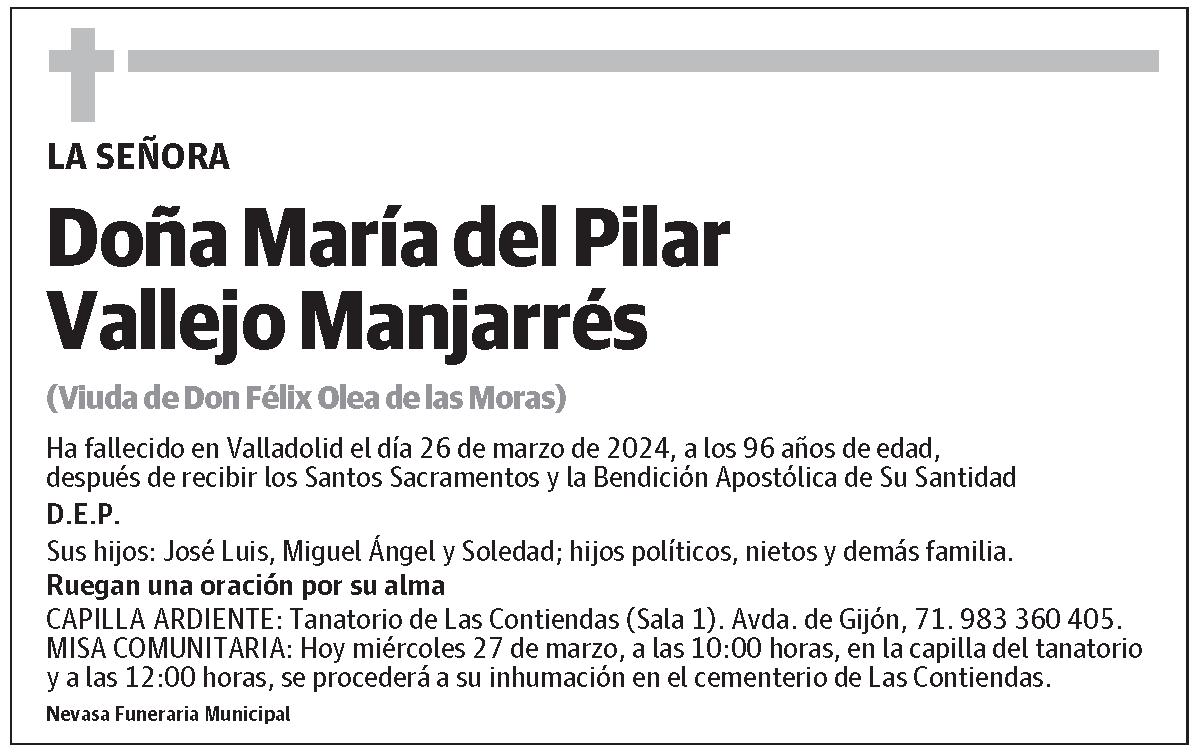 María del Pilar Vallejo Manjarrés