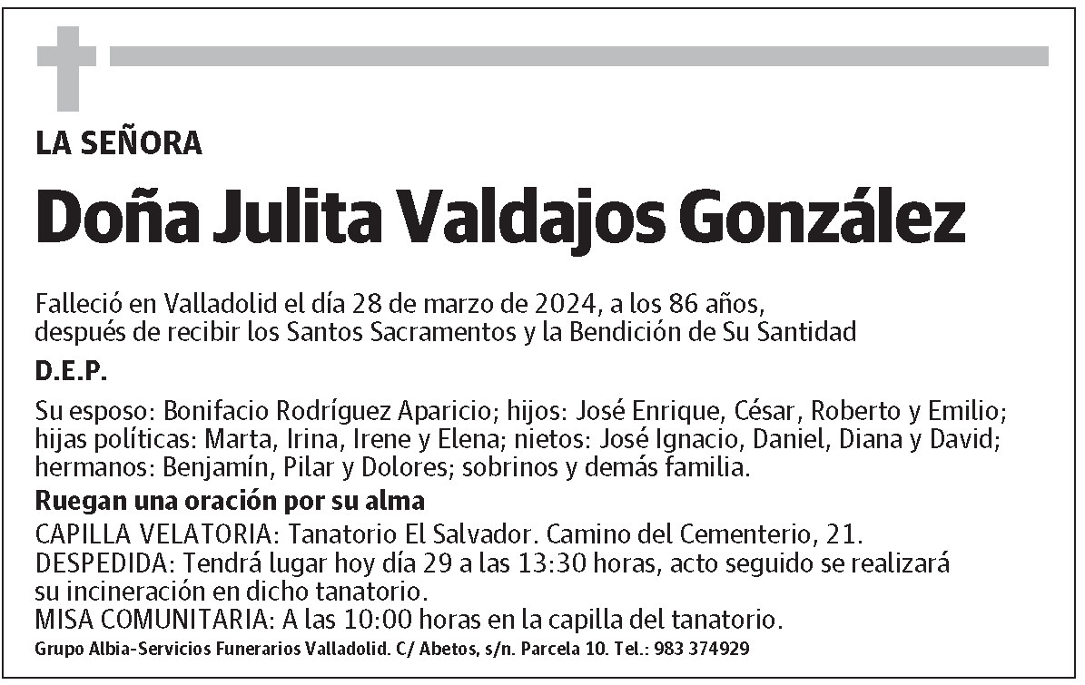Julita Valdajos González