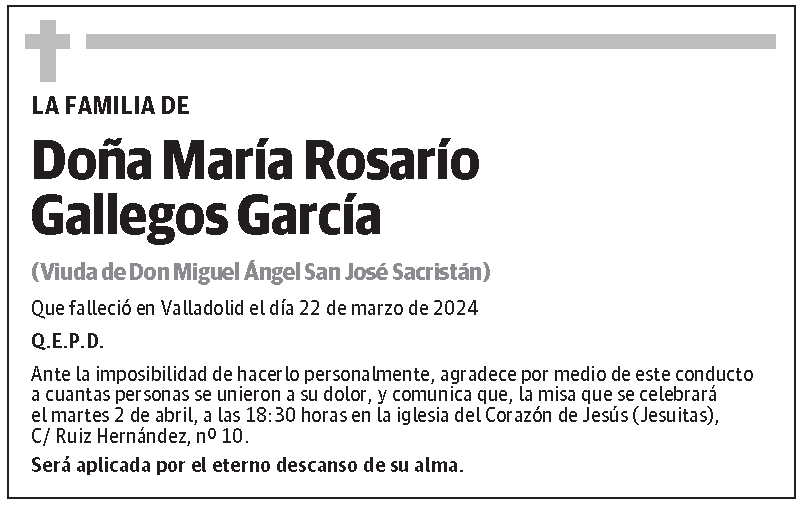 María Rosario Gallegos García