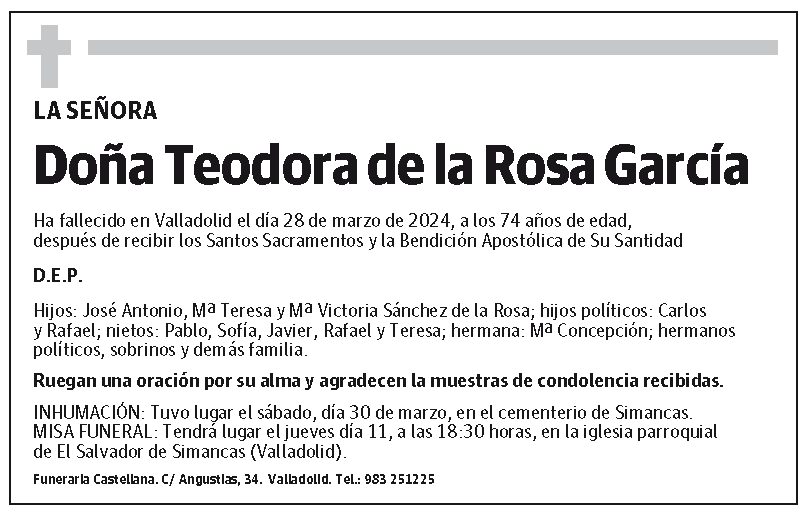 Teodora de la Rosa García