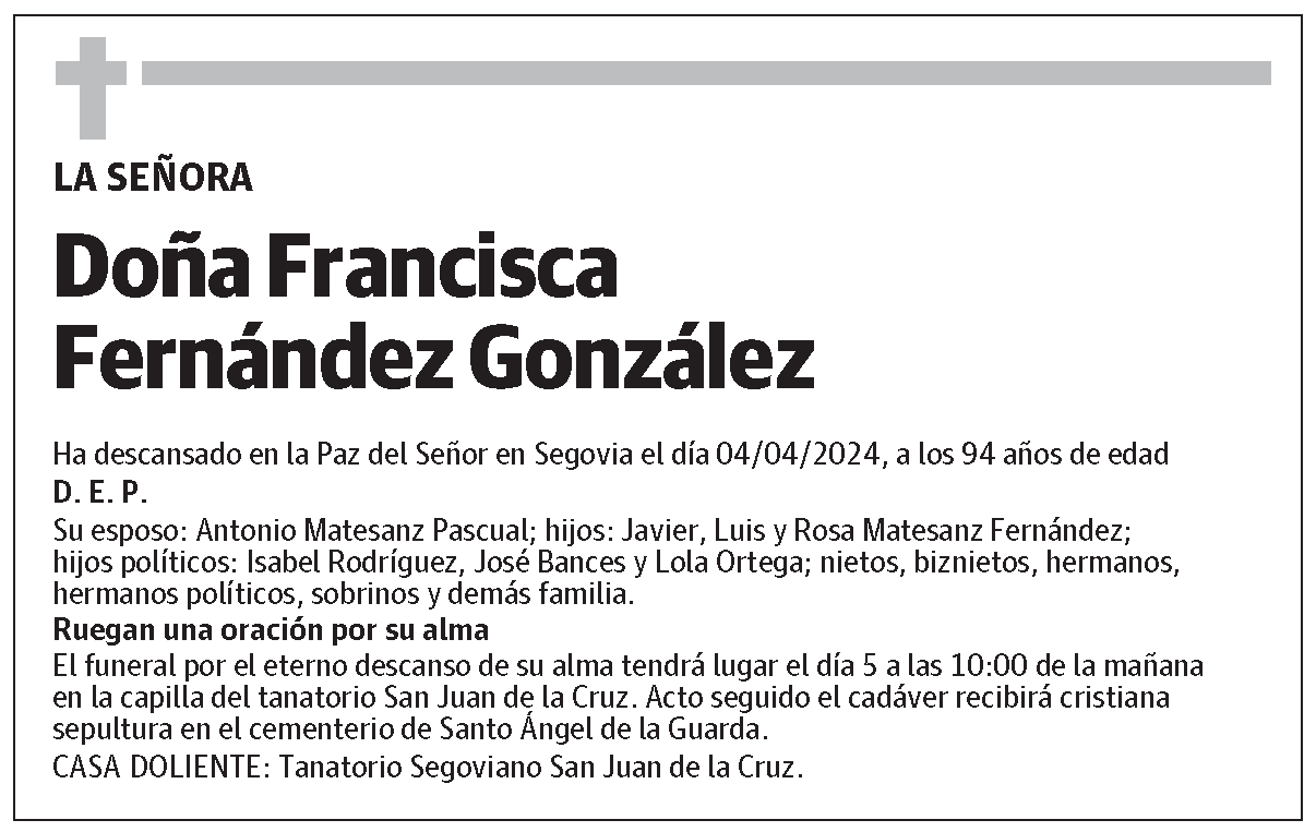 Francisca Fernández González