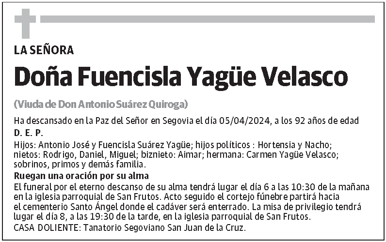 Fuencisla Yagüe Velasco