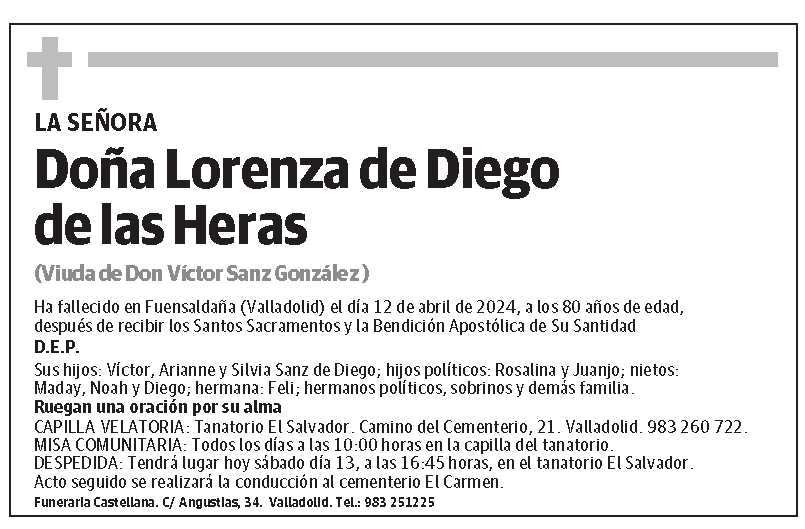 Lorenza de Diego de las Heras