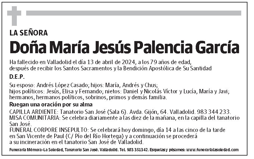 María Jesús Palencia García