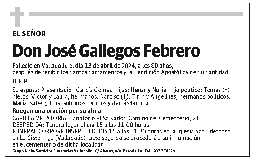 José Gallegos Febrero