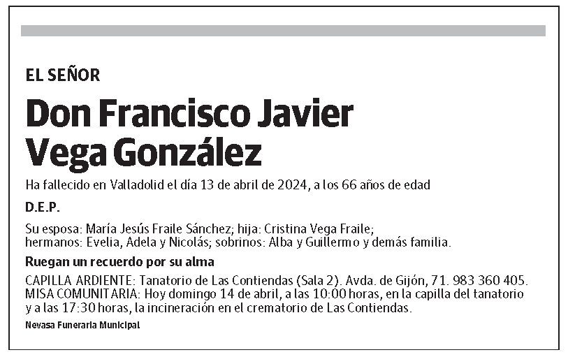 Francisco Javier Vega González