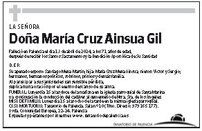 María Cruz Ainsua Gil