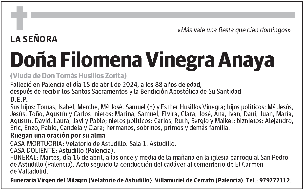 Filomena Vinegra Anaya