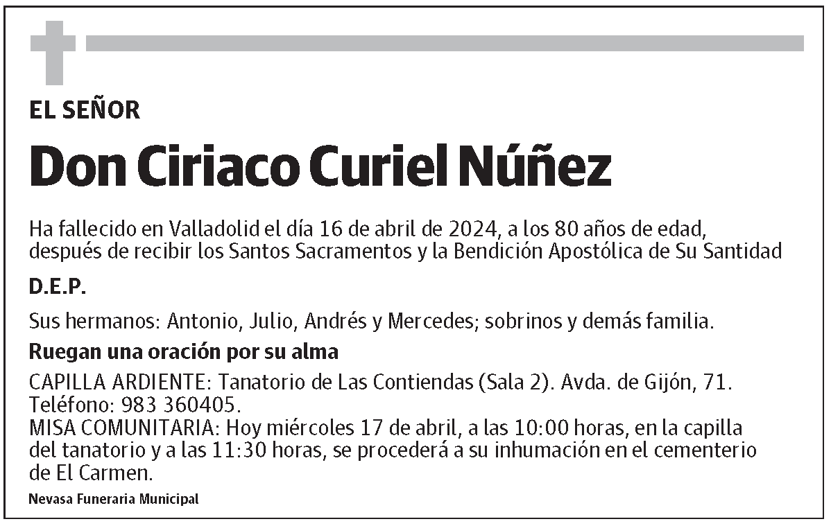 Ciriaco Curiel Núñez