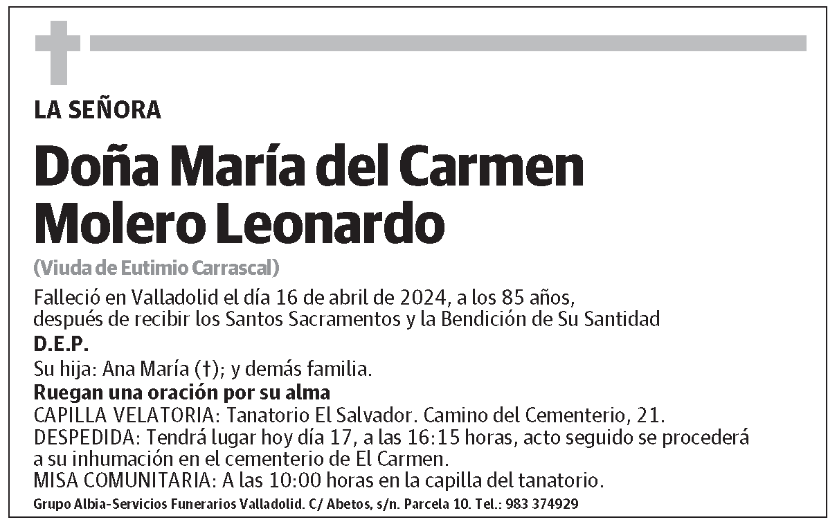 María del Carmen Molero Leonardo