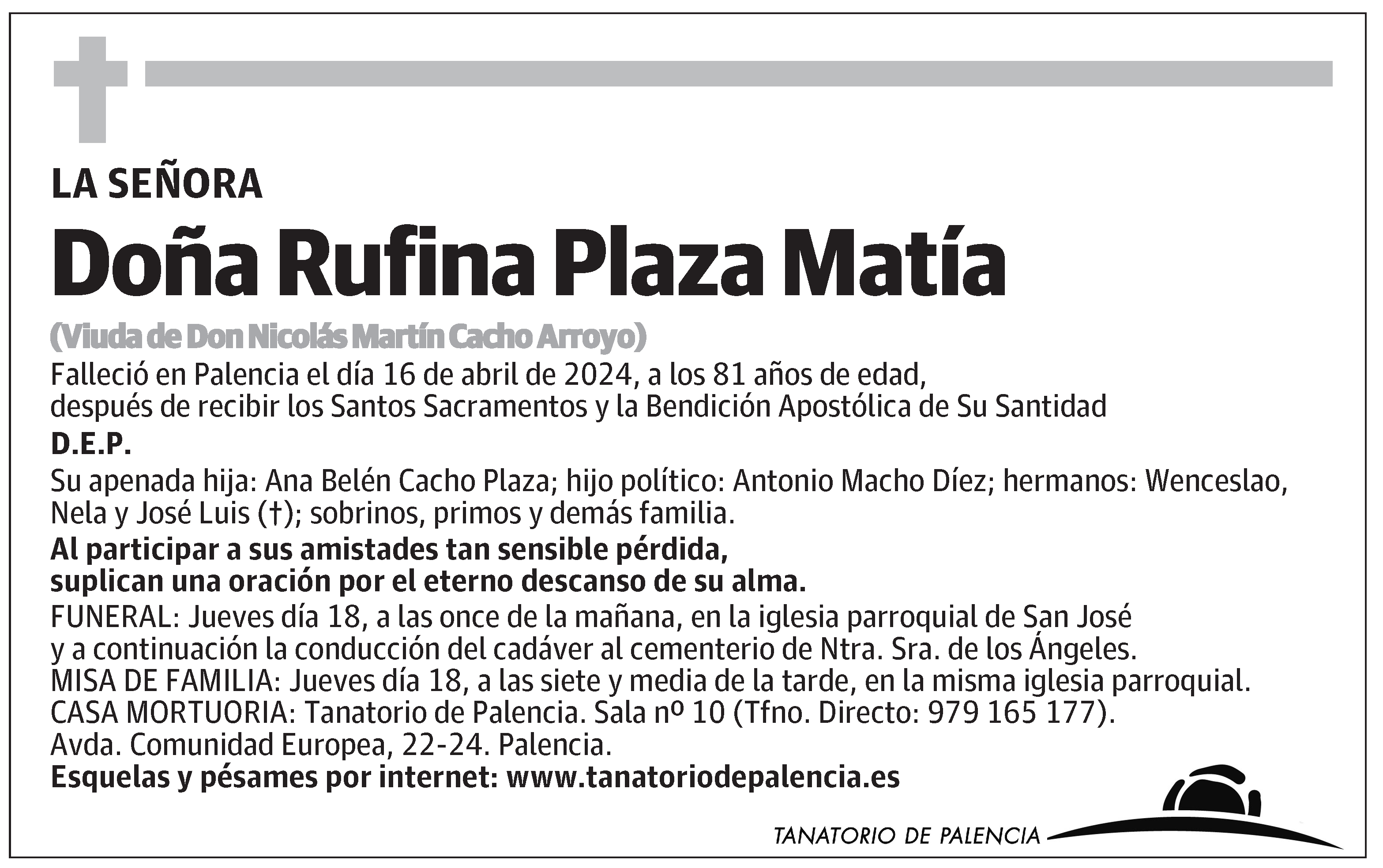 Rufina Plaza Matía