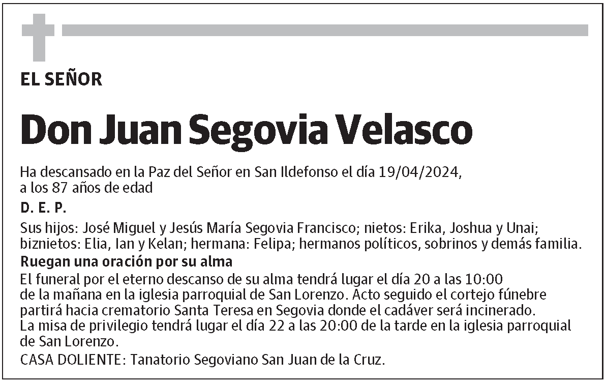 Juan Segovia Velasco