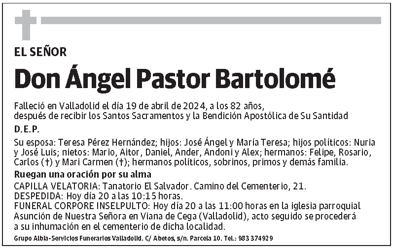 Ángel Pastor Bartolomé