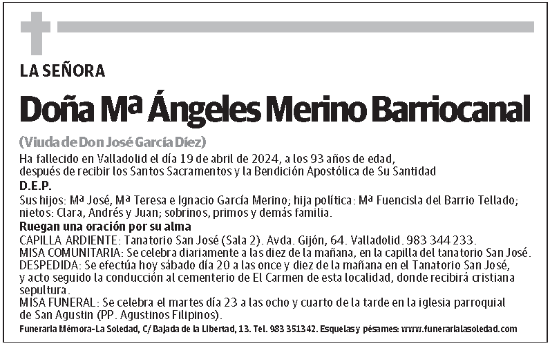 Mª Ángeles Merino Barriocanal