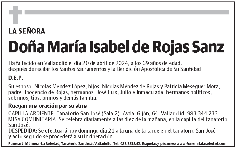 María Isabel de Rojas Sanz