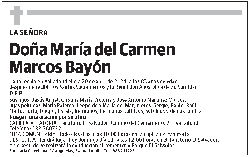 María del Carmen Marcos Bayón