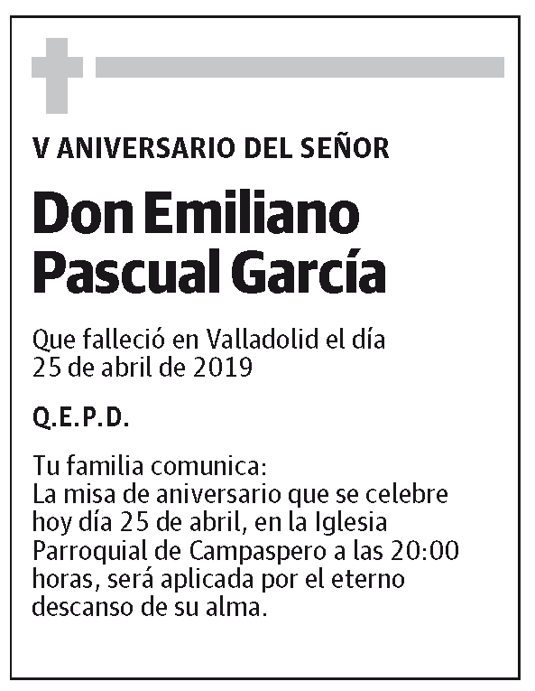 Don Emiliano Pascual García