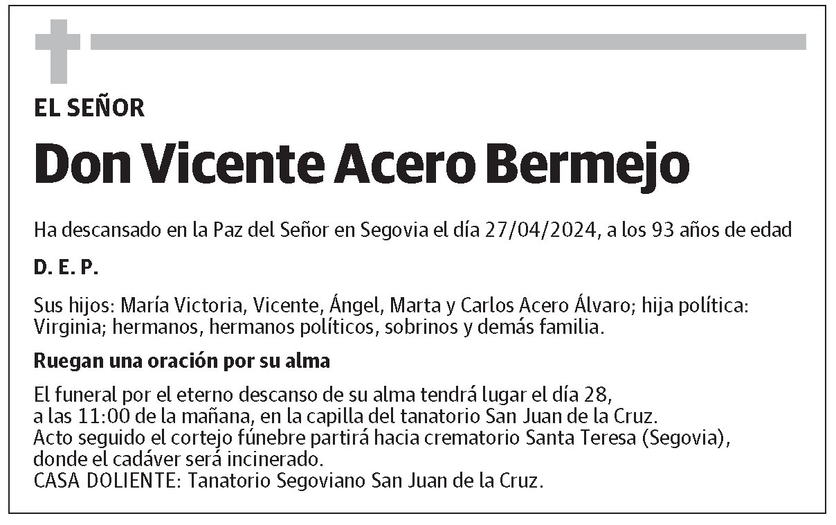 Vicente Acero Bermejo