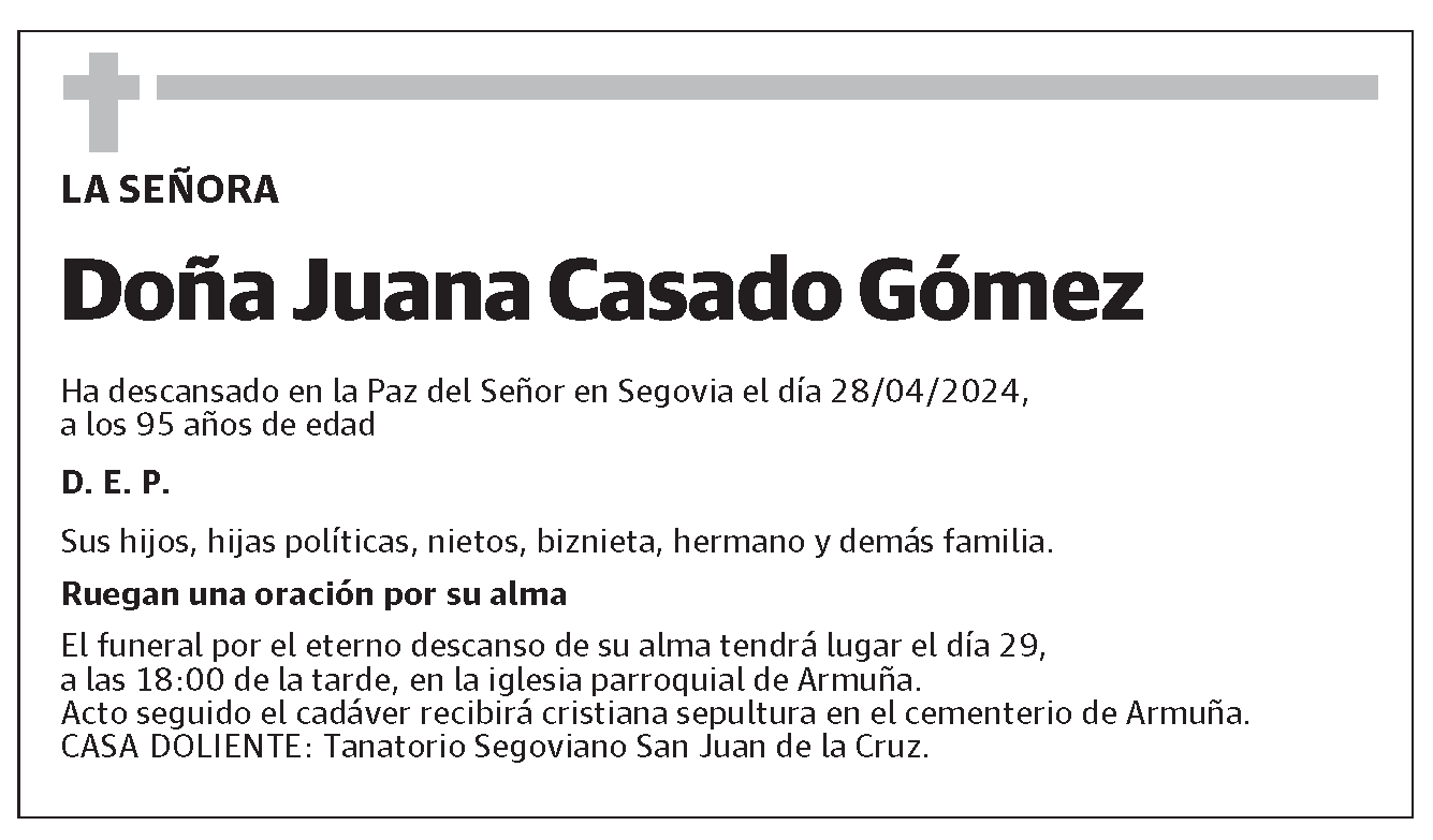 Juana Casado Gómez