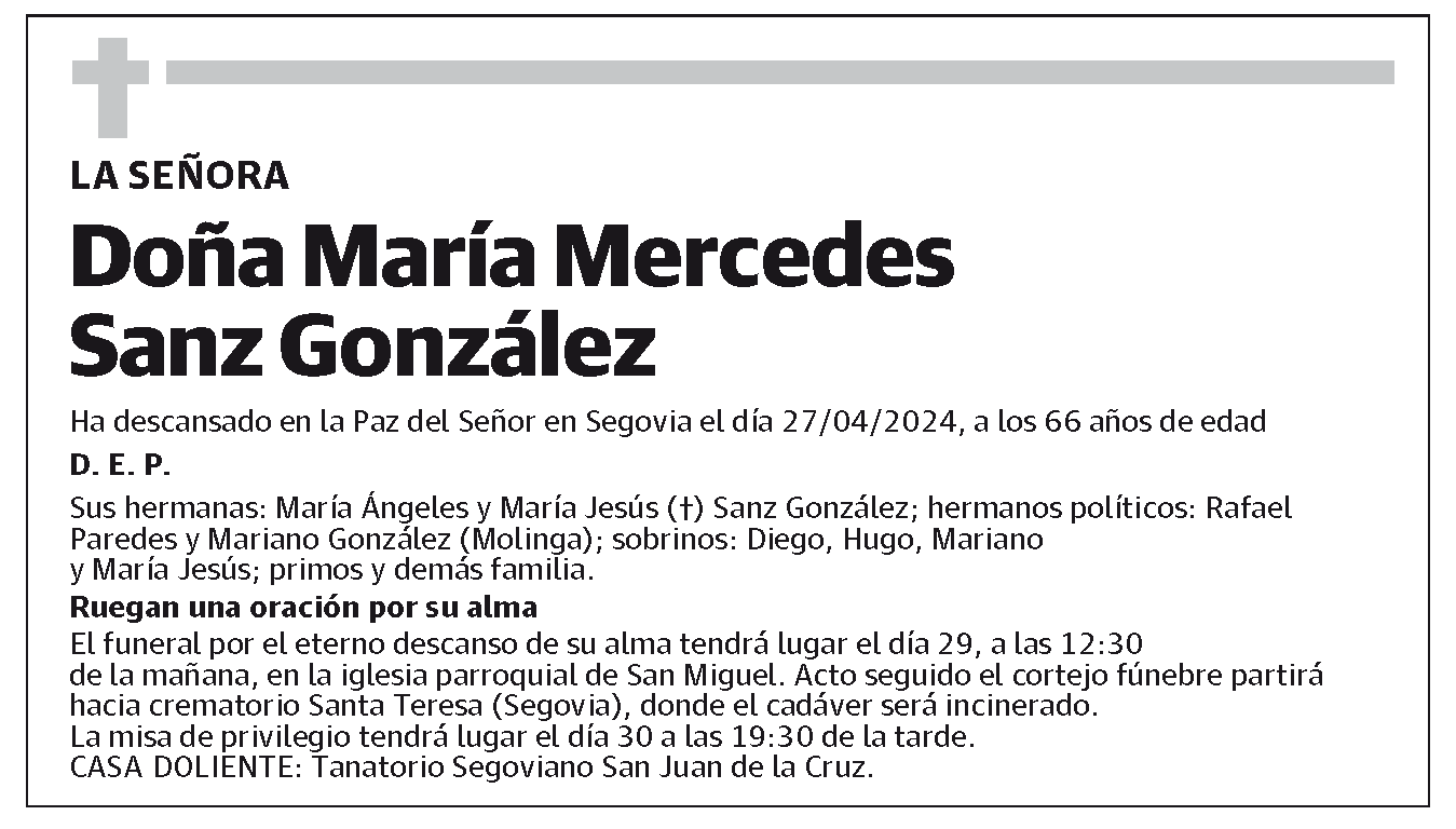 María Mercedes Sanz González