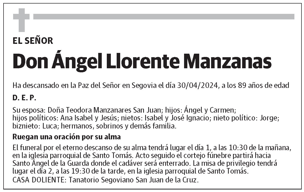 Ángel Llorente Manzanas