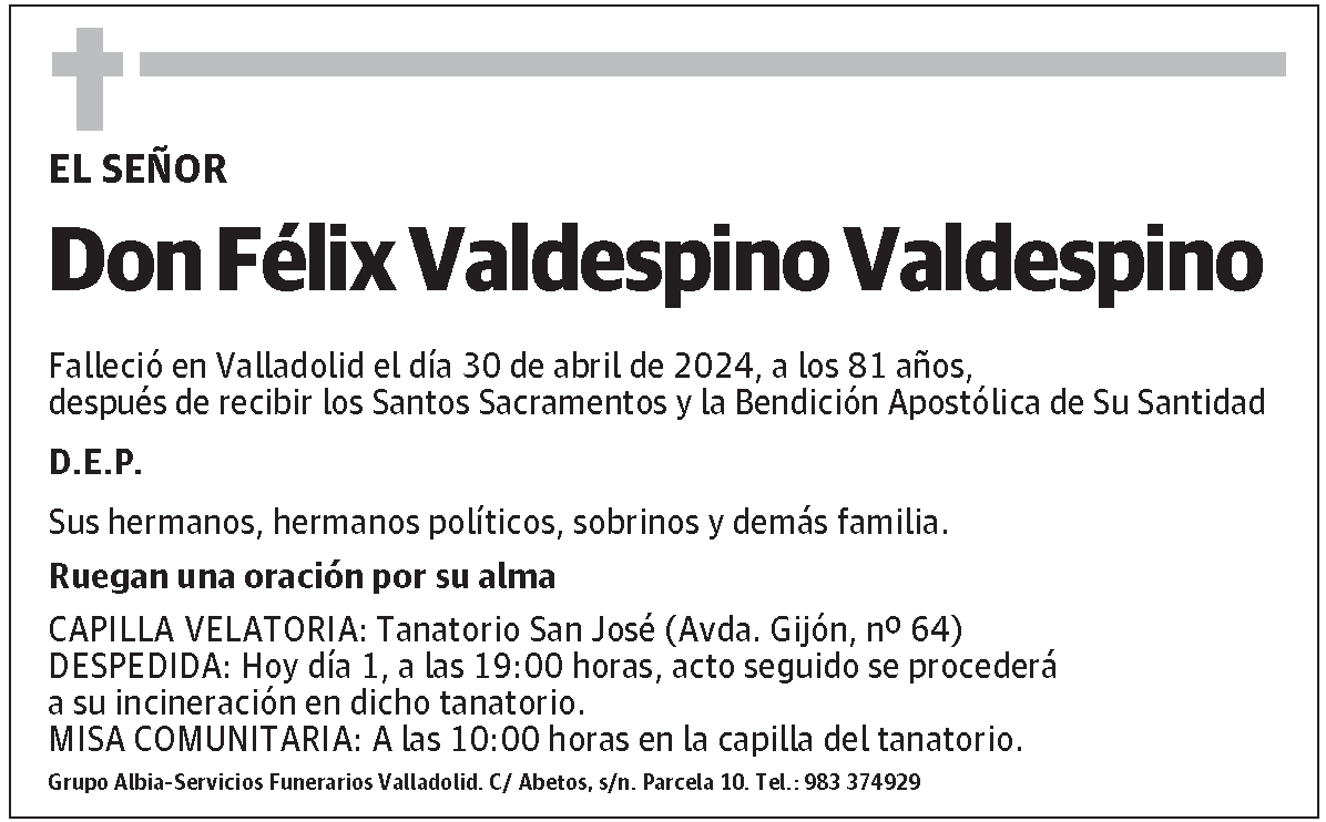 Félix Valdespino Valdespino