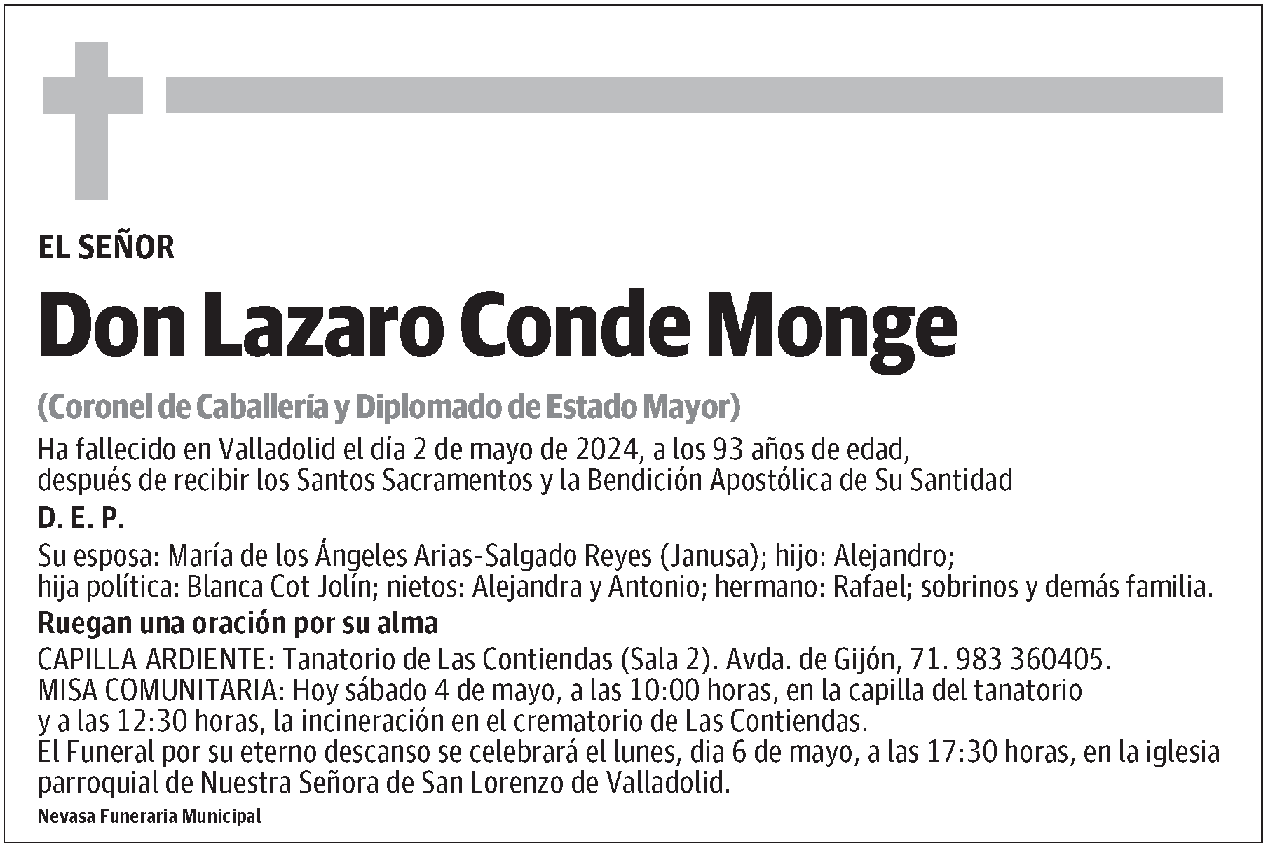 Lazaro Conde Monge