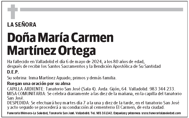 María Carmen Martínez Ortega