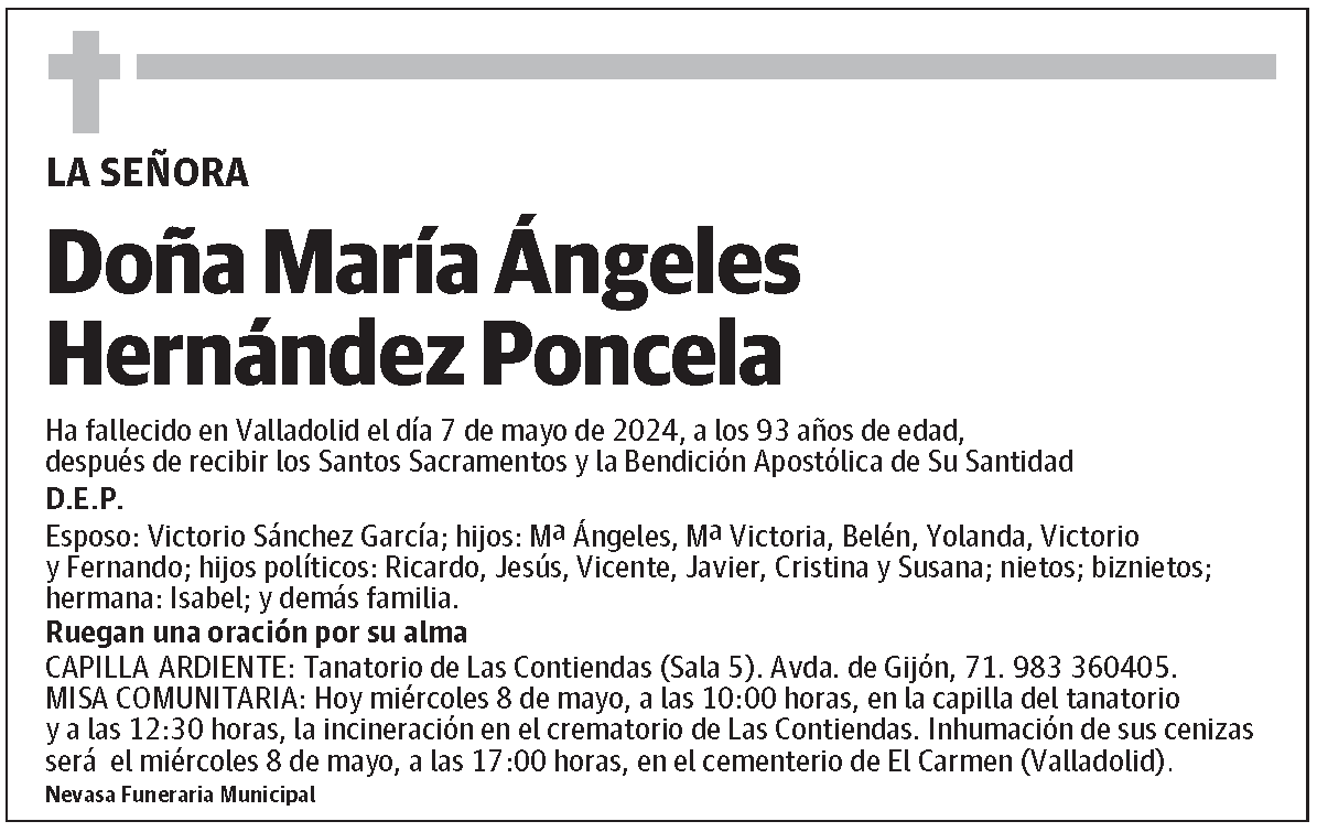 María Ángeles Hernández Poncela