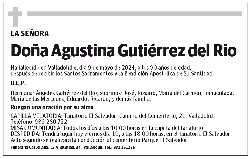 Agustina Gutiérrez del Rio