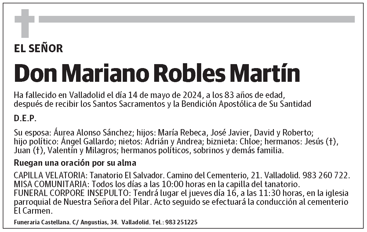 Mariano Robles Martín
