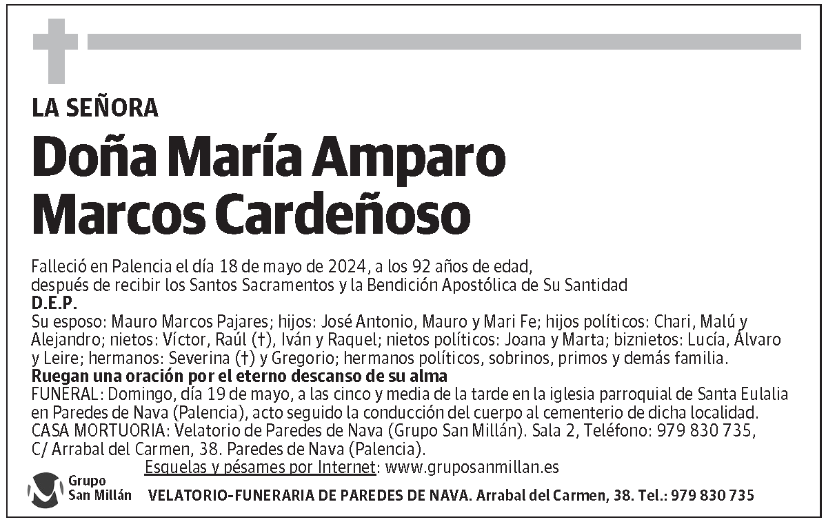 María Amparo Marcos Cardeñoso