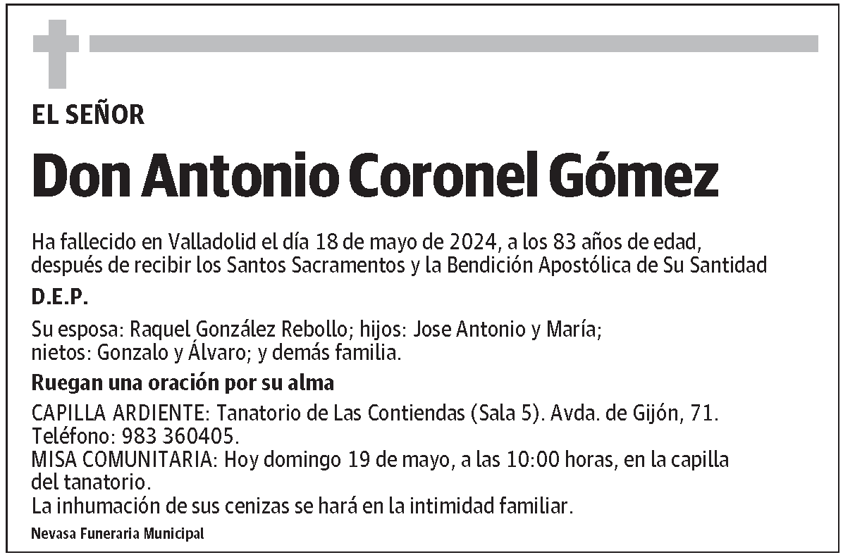 Antonio Coronel Gómez