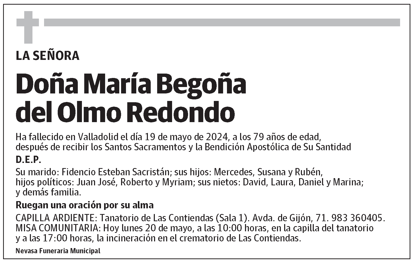 María Begoña del Olmo Redondo