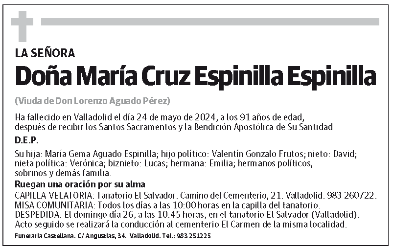 María Cruz Espinilla Espinilla