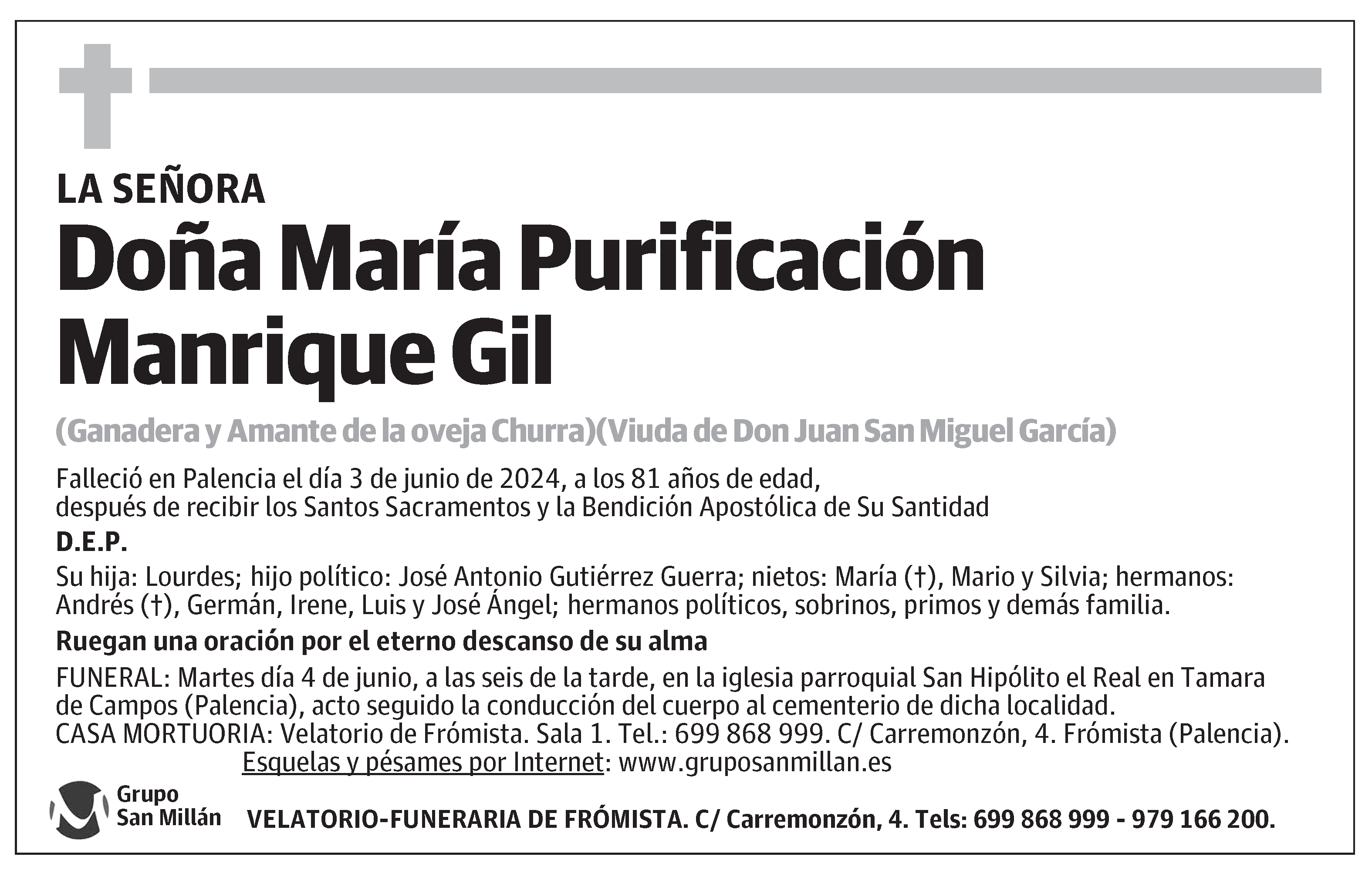 María Purificación Manrique Gil