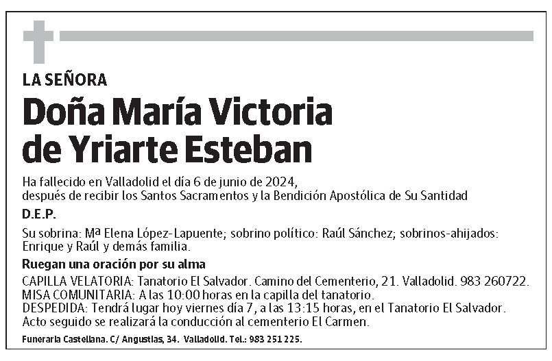 María Victoria de Yriarte Esteban