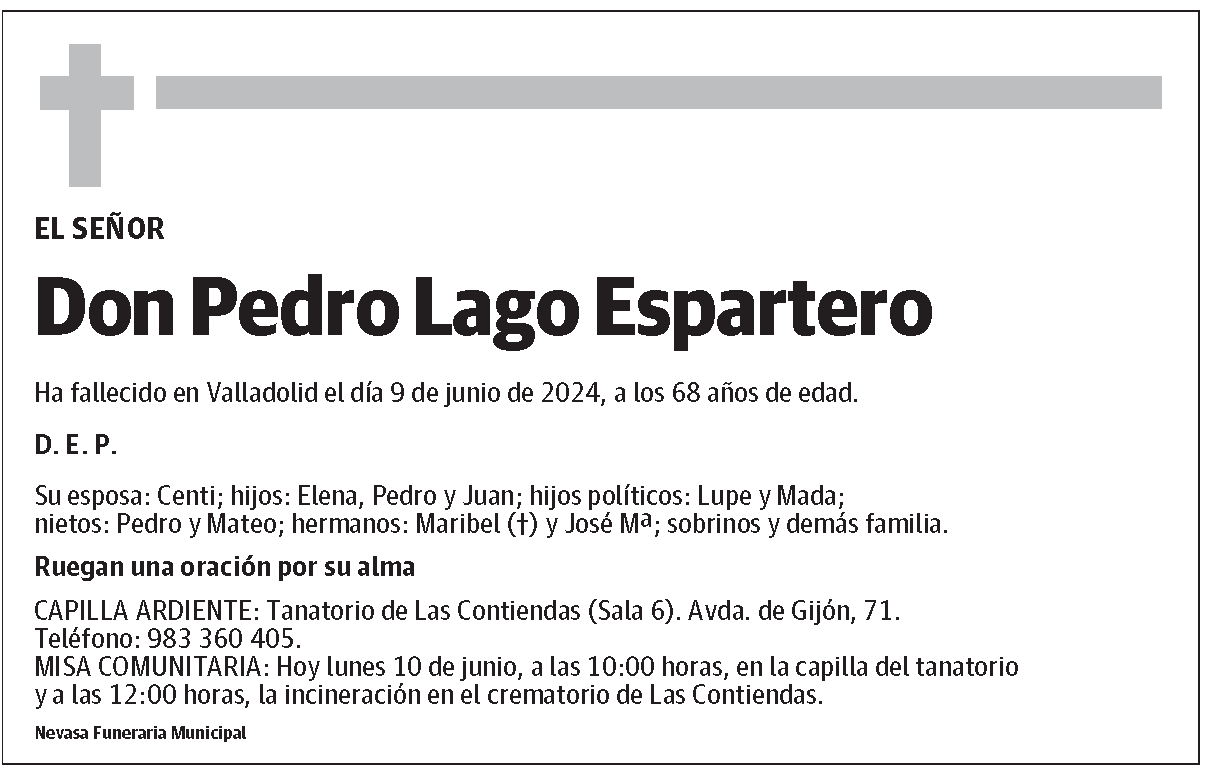 Pedro Lago Espartero