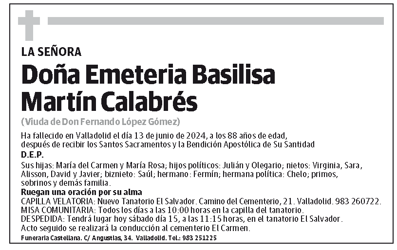 Emeteria Basilisa Martín Calabrés